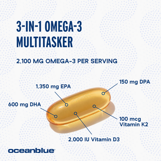 Omega−3 2100 MG with Vitamin K2 & D3