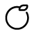 A simple, minimalist black outline sketch of an apple viewed from the side, featuring a round shape and a single leaf attached to the stem. The background is white.
